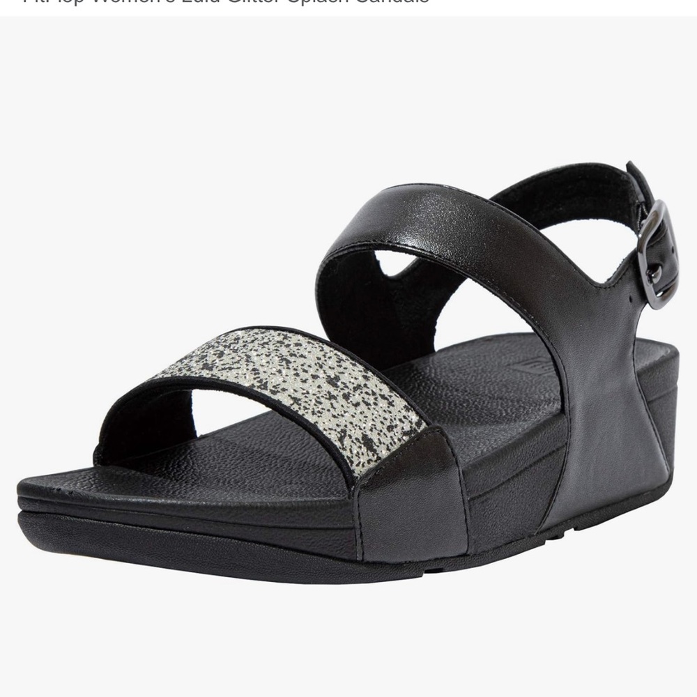 EUC Fit Flop Lulu Glitter Backstrap Sandals - 9
